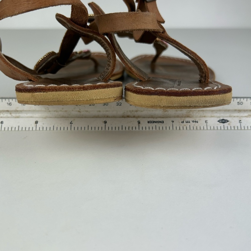 ANTHROPOLOGY LAID BACK LONDON THONG FLIP FLOP SIZE 38 or 7.5 - Picture 6 of 7